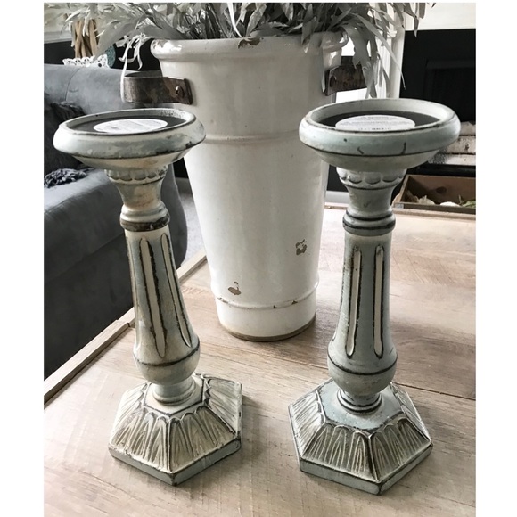 Pier 1 Other - SOLD Pier 1 Wood Candle Holders